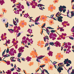 Abstract floral seamless pattern. - 422506776
