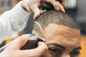Hairdressing and barbershop, artistic and youthful cutting styles.