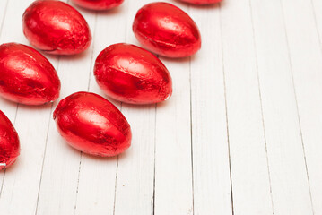 Red Easter Eggs