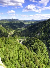 Naklejka premium Pieniny Mountains, National Park, Poland