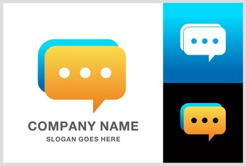 Chatting Icon Vector Logo Template