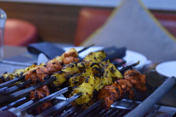 grilled chicken wings on grill
