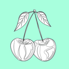 Fruits, exotic fruits, vegetarian - minimal thin line web icon set. Included the simple vector icons as mango, durian, rambutan, guava, tamarind, jackfruit. Outline icons collection.