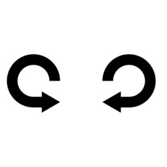 Reload icon vector set. Reset illustration sign collection. update symbol or logo.