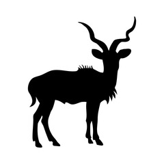 African Antelope Silhouette