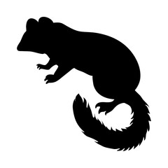 Forest Dormouse Silhouette