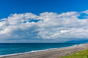 Obraz premium Beautiful sky and sea in the Kenting National Park of Pingtung, Taiwan
