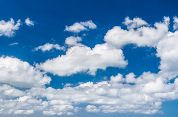 Beautiful clouds with the blue sky background