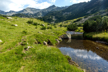 Landscape with Banderitsa River, Pirin Mountain, Bulgaria