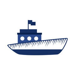 Obraz premium boat nautical icon