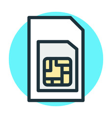 Sim Vector Icon