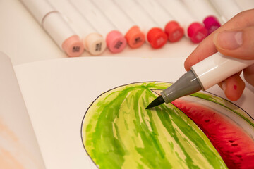 Learn to sketch with alcohol based sketch drawing markers for illustrators and graphic designers....