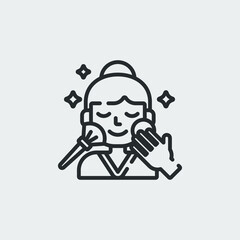 makeup icon sign vector