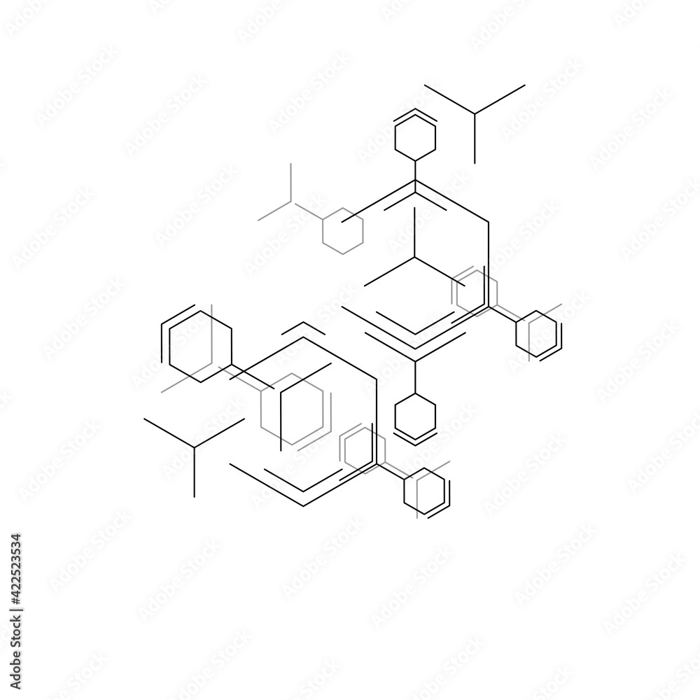 Poster Modern flat design. Vector seamless pattern. Internet connection network high digital technology. Geometric texture background. Abstract wallpaper