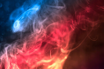 Rainbow abstract light texture smoke background.
