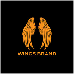 wings design logo vector. wings design logo business