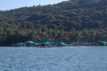 Obraz premium Tsunami Island near tarkarli beach, maharashtra, India