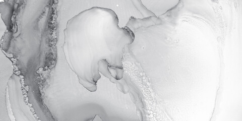 Black White Watercolor. Winter Texture. Pastel