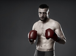 MMA fighter training