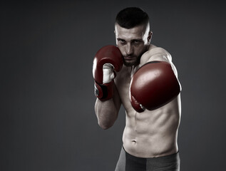 MMA fighter training