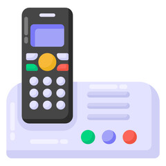 
Cordless phone flat vector design 

