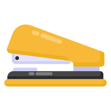 
A flat icon of stapler, office supplies 

