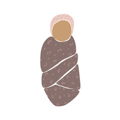 Modern babies in boho Scandinavian style. abstract minimalism. Newborn babies. Ideal for postcards, parties, social media stories and bloggers
