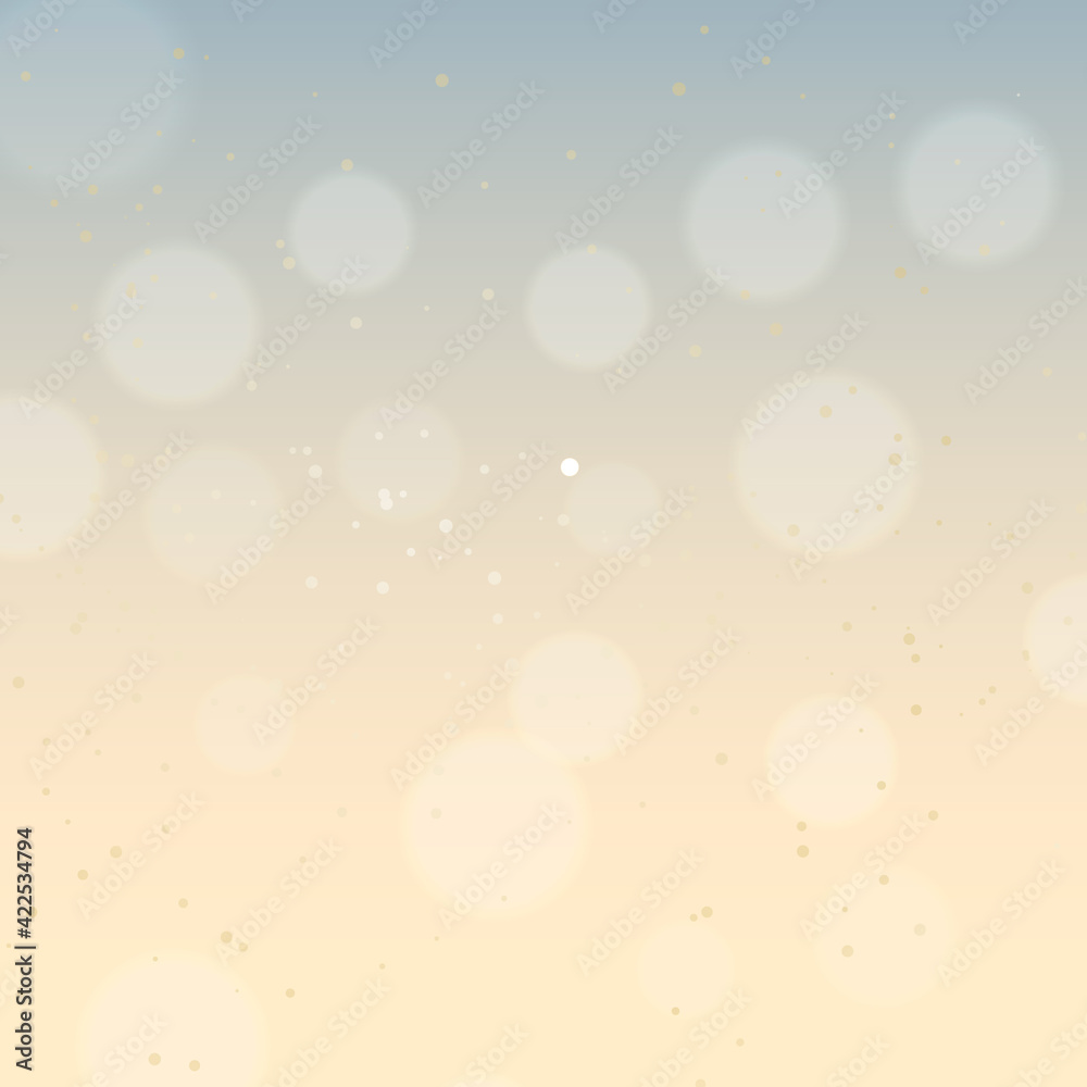 Poster Abstract silver bokeh background with white light at center