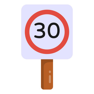 
Flat speed signage board in flat icon download


