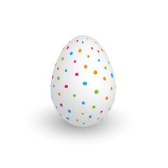 Colorful 3D realistic Easter egg
