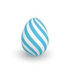 Colorful 3D realistic Easter egg