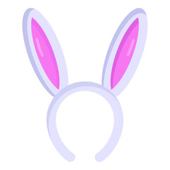 
Download this cute flat icon of bunny band 

