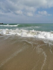 waves on the beach