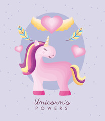 unicorn and hearts