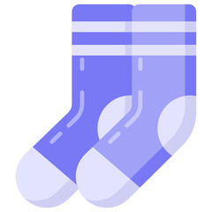
Socks in flat trendy vector design 

