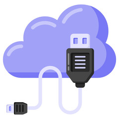 
An icon of cloud usb

