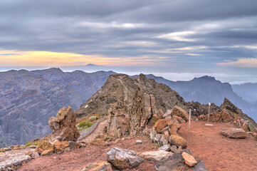 La Palma from the Roque de los Muchachos, HDR Image