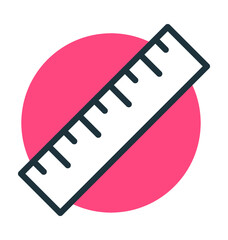 Ruler Vector Icon