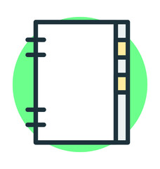 Steno Pad Vector Icon