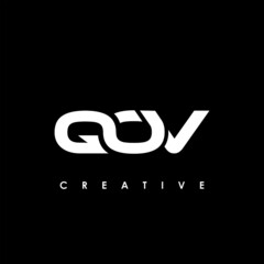 QOV Letter Initial Logo Design Template Vector Illustration