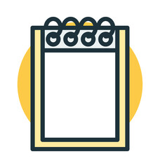 Steno Pad Vector Icon