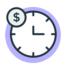 Business Time Vector Icon