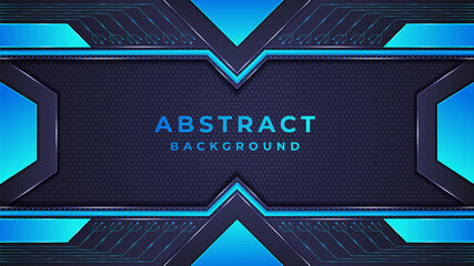 Creative abstract corporate banner design. Modern shape metallic vector background