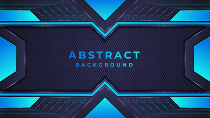 Creative abstract corporate banner design. Modern shape metallic vector background