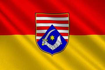 Flag of Karlovac County in Croatia