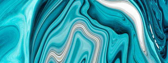 Fototapeta premium Illustration of liquid acrylic resin. Divorces and smooth lines of paint, colors. Pearl modulations. Abstraction of acrylic, epoxy, halftones. 3d illustration