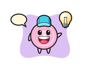 onion rings character cartoon getting the idea