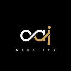 Fototapeta premium OAJ Letter Initial Logo Design Template Vector Illustration
