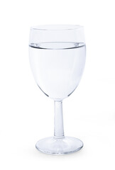 clean water isolated on white background