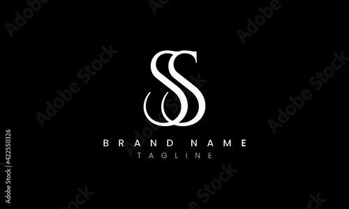 Elegant Simple Letter S Logo Design Modern Minimalist S Ss Creative Initials Based Vector Icon Template Wall Mural Designtrend